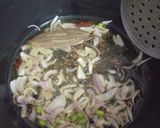 A picture of step 2 of Soya chunks veg pulav.