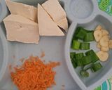 Foto langkah ke 1 dari resep Tahu telur kukus Snack MPASI 8+.
