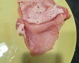 Foto del paso 1 de la receta: Libritos de lomo rellenos de jamón dulce y queso