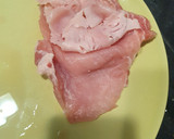 Foto del paso 1 de la receta: Libritos de lomo rellenos de jamón dulce y queso