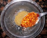 A picture of step 3 of Allu Karahi.