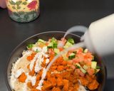 A picture of step 11 of Halal Cart Chicken and Rice Bowl.