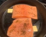 A picture of step 1 of Mango Salsa Salmon.