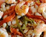 Foto del paso 13 de la receta: Ensalada de alubias blancas y langostinos