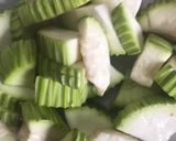Gambar langkah 2 resipi Tumis Air Labu Air, Fucuk dan Sohoon.