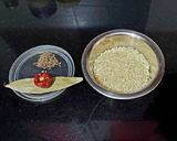 A picture of step 1 of Jeera Rice (in cooker).