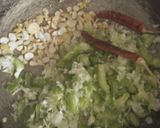 A picture of step 6 of Italian penne with Indo-Chinese  twist.