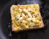 A picture of step 7 of Carrot and Corn Open Sandwich.