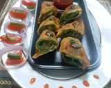 A picture of step 3 of Stuffed Mirchi Pakoda.