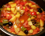 Foto del paso 12 de la receta: Chicharro al horno, con cazuela de verduras y olivas