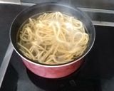 Une image de l'étape 1 de Spatzle épinard jambon et lard, parmesan.