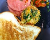 รูปขั้นตอนการทำที่ 4 ของ Breakfast : ไข่เจียวสายคลีน หม้อทอดไร้น้ำมัน