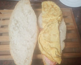 Foto del paso 4 de la receta: Bocadillo de bacon frito, tortilla francesa, tomate y queso