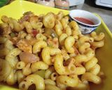 A picture of step 4 of Smoky pasta with Desi touch.