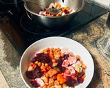 A picture of step 5 of Chickpea, Beet, and Feta Salad.