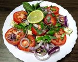 A picture of step 3 of Golden shine crunch salad with Tulsi.