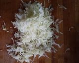 A picture of step 1 of Chow chow muthia with bell pepper.