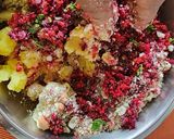 A picture of step 3 of Beetroot Sabudana Vada.