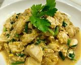 รูปขั้นตอนการทำที่ 3 ของ ไก่ผัดผงกะหรี่