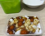 Foto langkah ke 7 dari resep Bubur sumsum cendil / biji salak santan kara.
