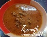 A picture of step 4 of Dahi Gosht.