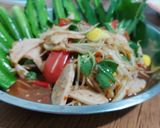 รูปขั้นตอนการทำที่ 3 ของ ส้มตำปลาร้าหมูยอ