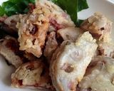 A picture of step 12 of Lotus Root Tempura Stuffed with Pork.