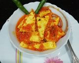 A picture of step 5 of Shahi paneer vrat ke liye.