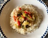 Foto del paso 4 de la receta: Salteado de pollo y puerros en colchón de arroz blanco