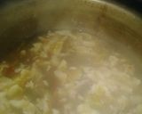 A picture of step 3 of Chicken manchow soup with scallion garlic bread.