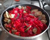Foto del paso 2 de la receta Pisto fácil de parrillada de verduras y gambas