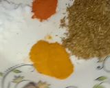 A picture of step 3 of Khattay alu.