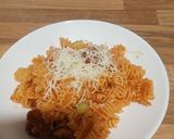 Foto del paso 7 de la receta: Radiatori de queso con chorizo y puerros