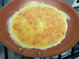 Tortilla con zanahoria y muzzarella