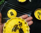 A picture of step 6 of Dhokla muffins.