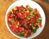 Foto del paso 4 de la receta Yemas de Espárragos con vinagreta de pimientos