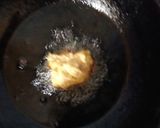 A picture of step 1 of Rice fish ball in white sauce.