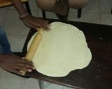 A picture of step 6 of Beef pizza.