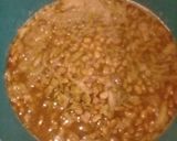 A picture of step 3 of Brown beans with cabbage.
