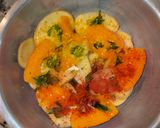 Foto del paso 2 de la receta Calabaza al horno con vegetales varios