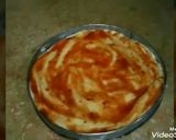 A picture of step 7 of Sweet and sour chicken pizza.
