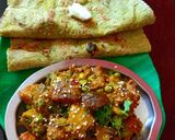 A picture of step 6 of Bhogi Chi Bhaji.
