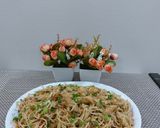 A picture of step 5 of Chicken hakka nodals.