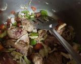 A picture of step 2 of Chinese pulao.