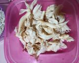 Foto langkah ke 2 dari resep Jamur Teri Sambal Hijau.