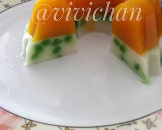 Puding Labu mix Cendol - Step 10