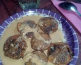 A picture of step 16 of Doudh Gokul pitha-famous in bengal.