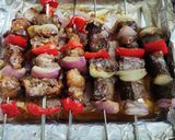 รูปขั้นตอนการทำที่ 6 ของ เคบับเนื้อวัวสองสัญชาติ (Beef Kabob)