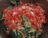 A picture of step 1 of Stripes(matumbo) with greens and ugali.