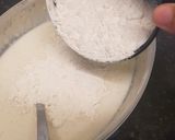 A picture of step 2 of Eggless water breads.